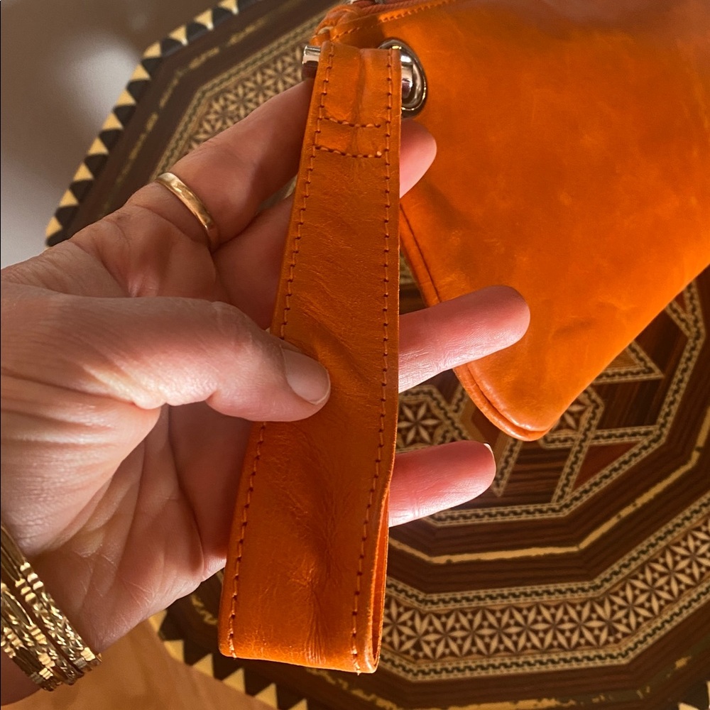 HOBO The Original women's clutch Evening clutch Orange leather - Picture 5 of 11
